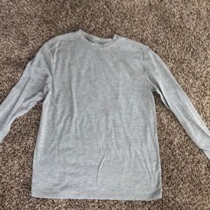 plain grey long sleeve shirt